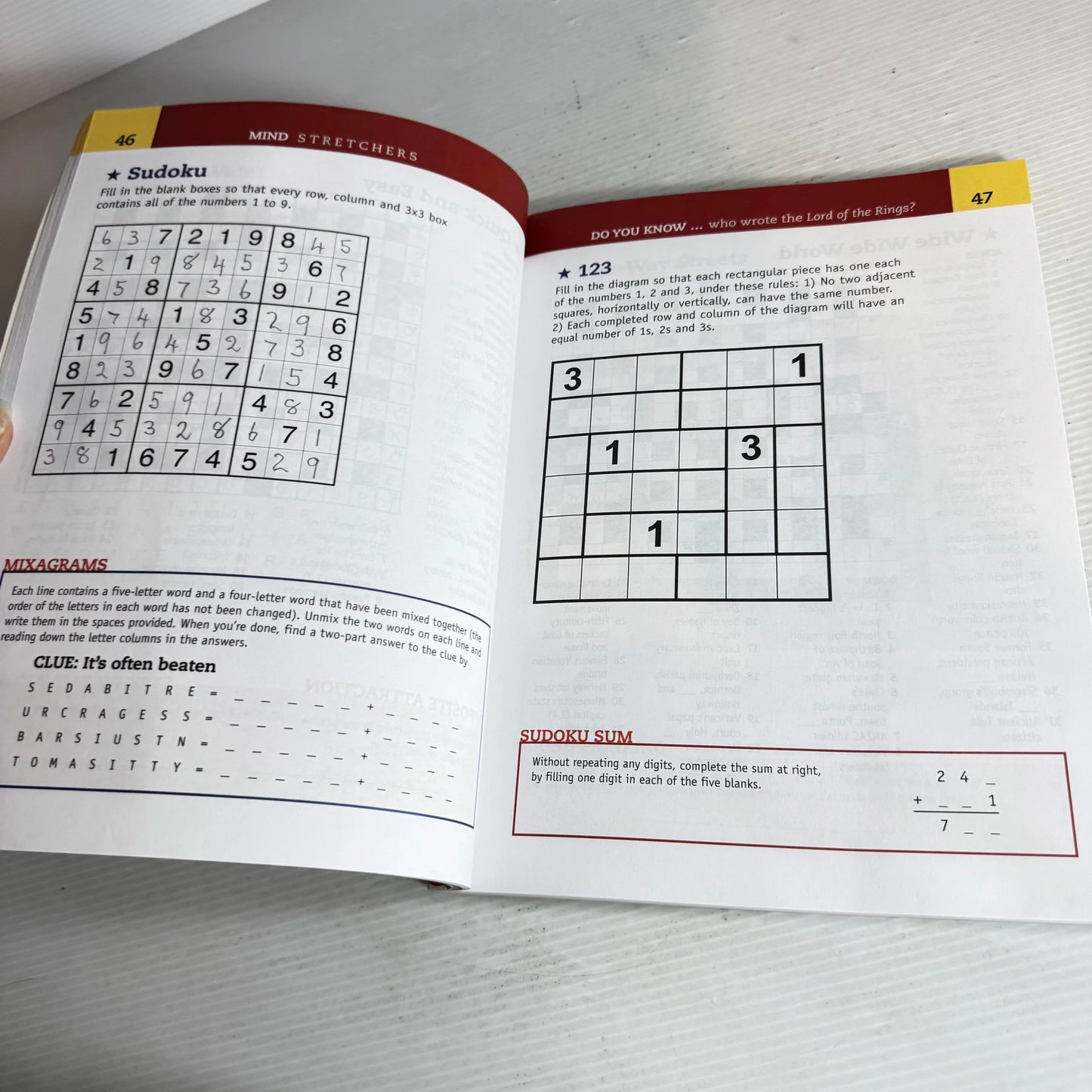 Mind Stretchers : Crosswords, Word Searches, Logic Puzzles & Surprises