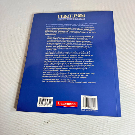 Literacy Lessons Designed for Individuals : Part One Why? When? and How? - Marie M. Clay