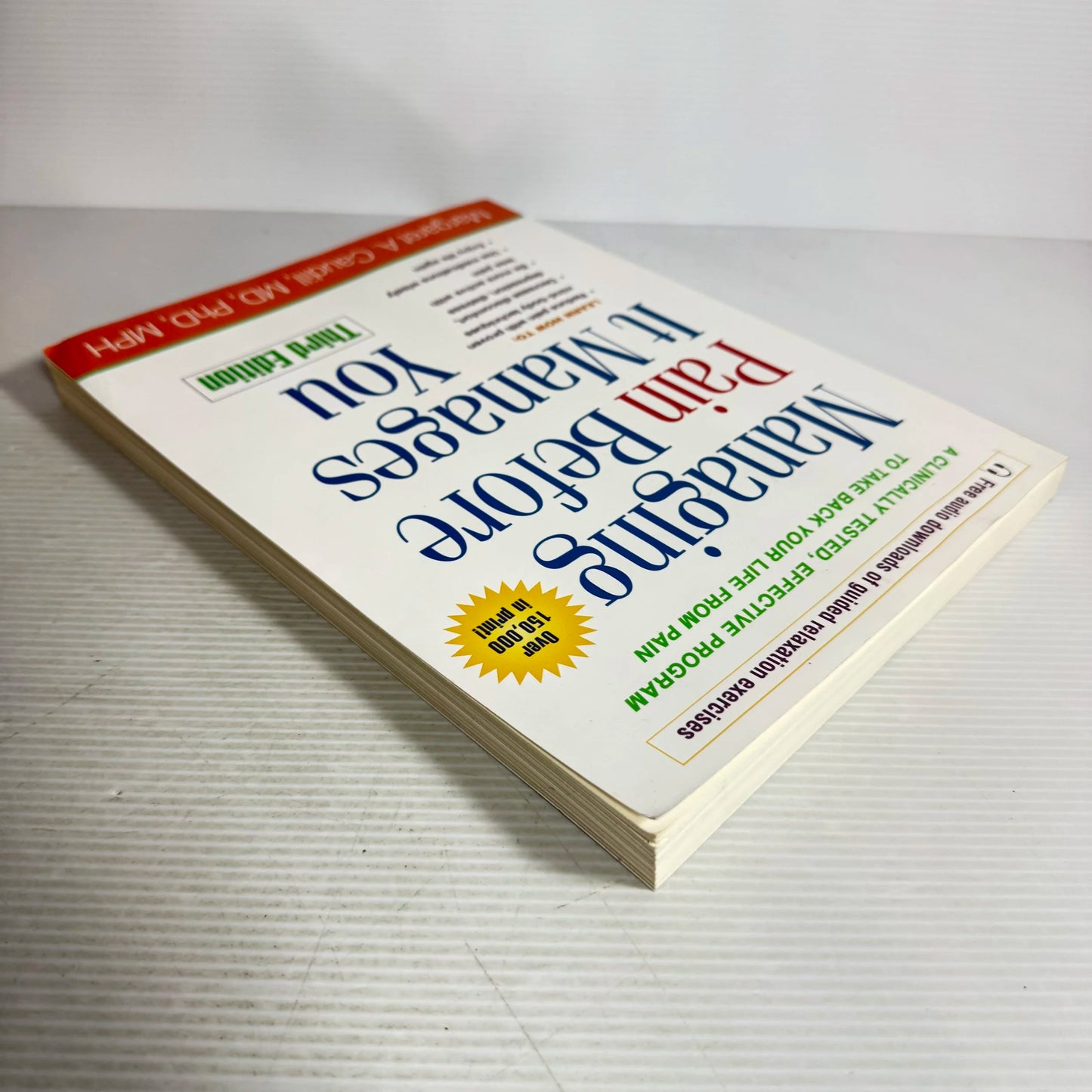 Managing Pain Before It Manages You (3rd Ed.) - Margaret A. Caudill, MD, PhD, MPH