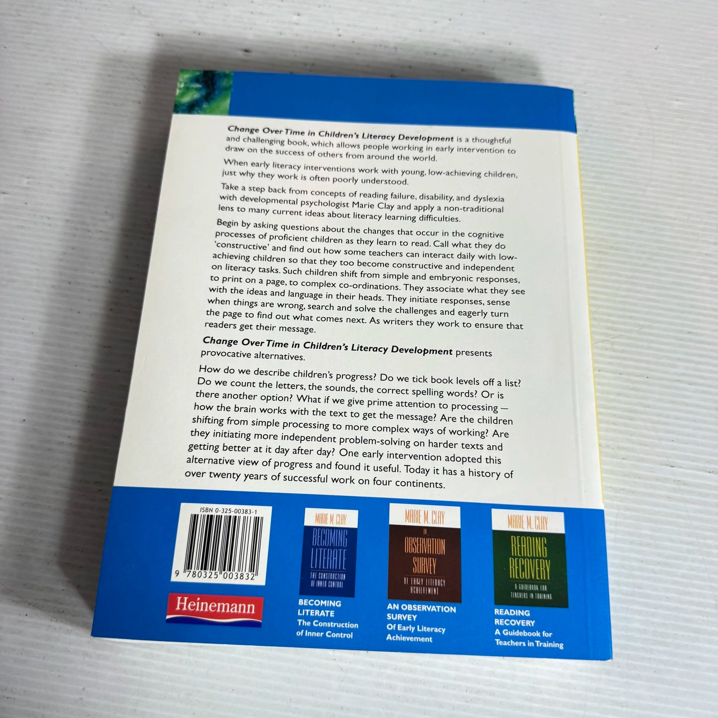 Change Over Time In Children's Literacy Development - Marie M. Clay