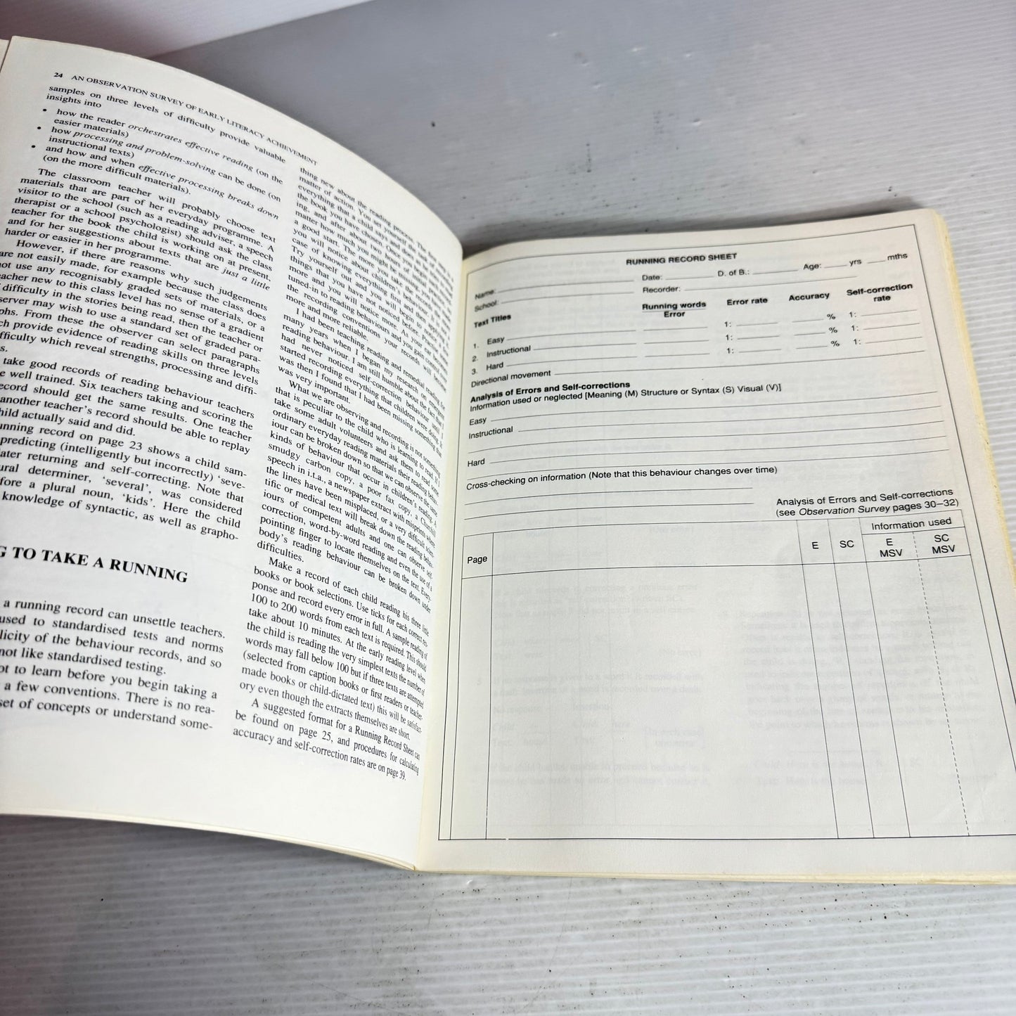 An Observation Survey of Early Literacy Achievement - Mary M. Clay