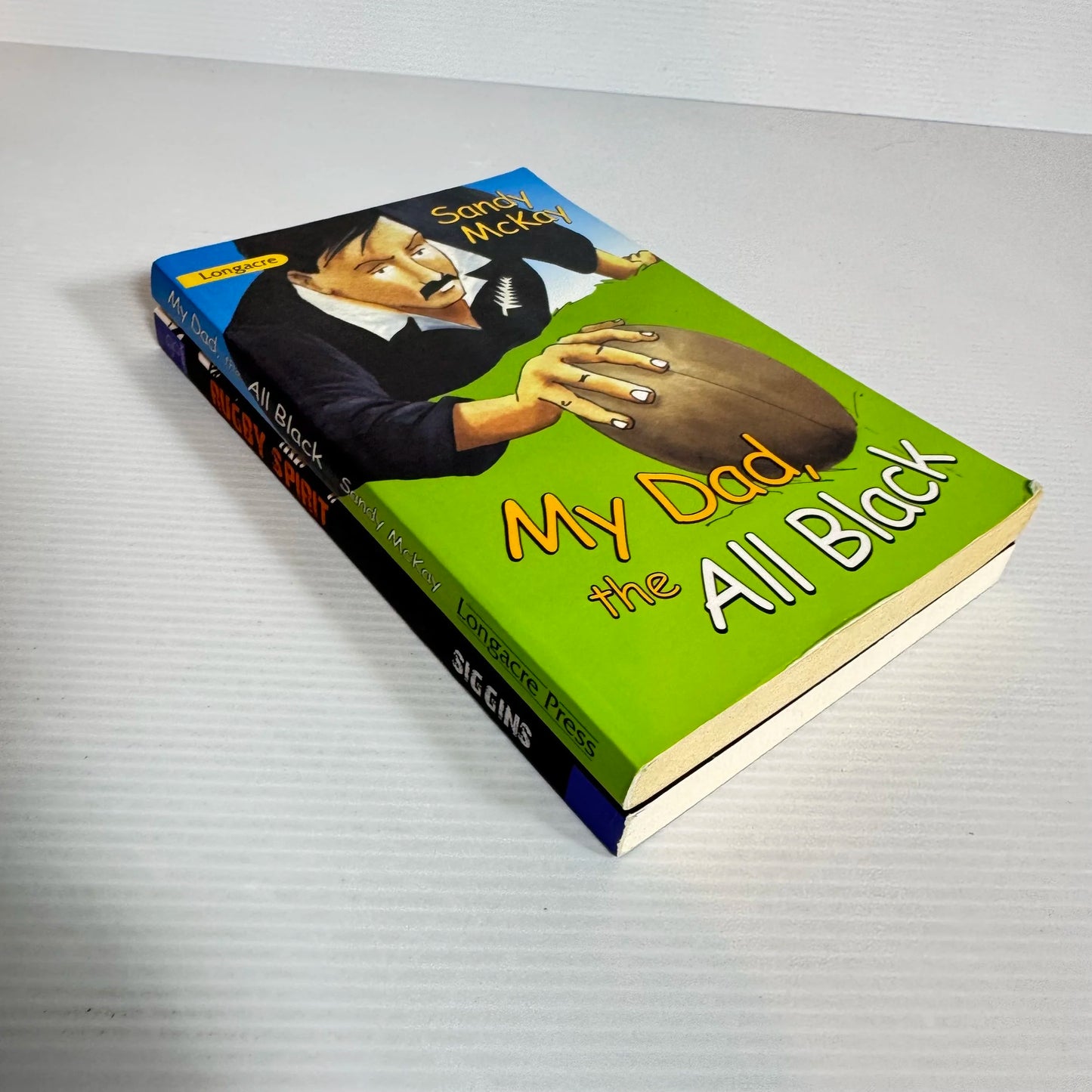 Children's Fiction Rugby Book Bundle x 2 - My Dad, the All Black and Rugby Spirit