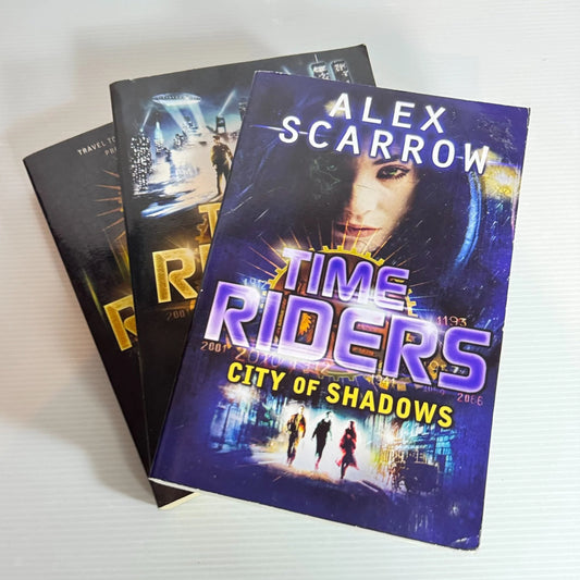 Time Riders - Alex Scarrow Book Bundle x 3 Time Riders, City of Shadows, and Day of the Predator
