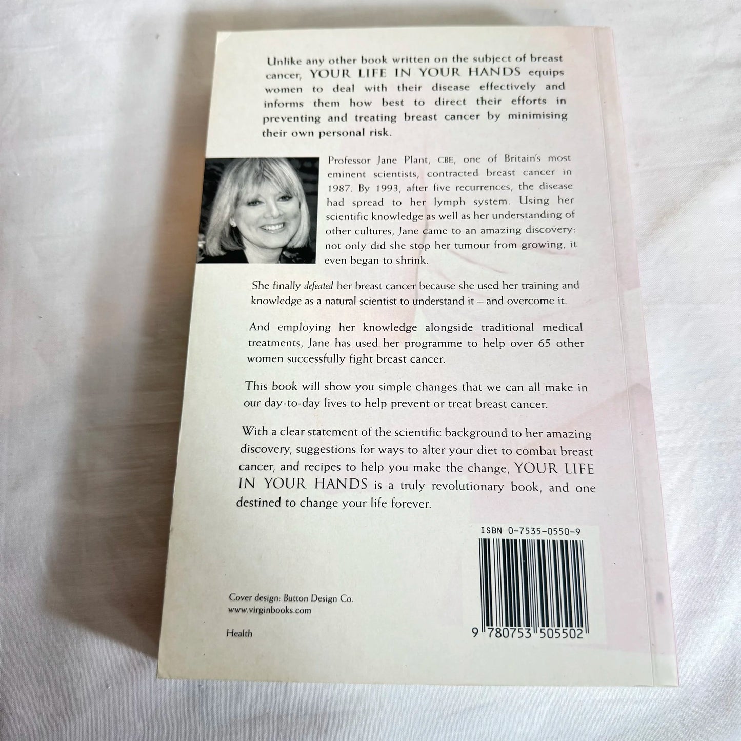 Your Life In Your Hands : Understanding, Preventing & Overcoming Breast Cancer - Prof Jane Plant