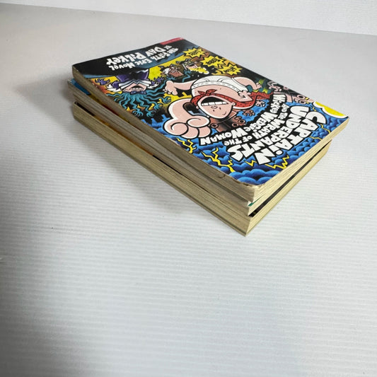 Captain Underpants Graphic Novels Book Bundle x 4 by Dav Pilkey