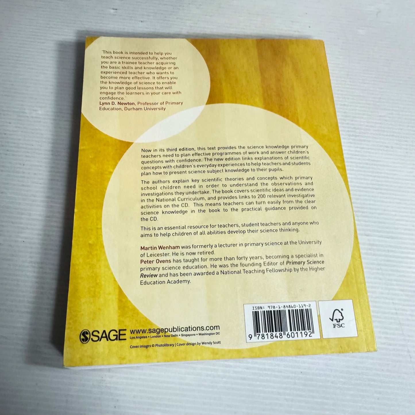 Understanding Primary Science 3rd Edition - Martin Wenham And Peter Ovens (Includes CD)