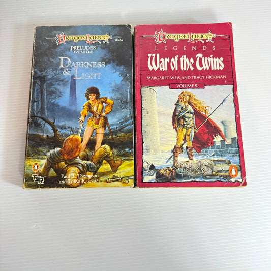 Fantasy Book Bundle x 2 - Dragon Lance Saga (Vintage 1988/89)