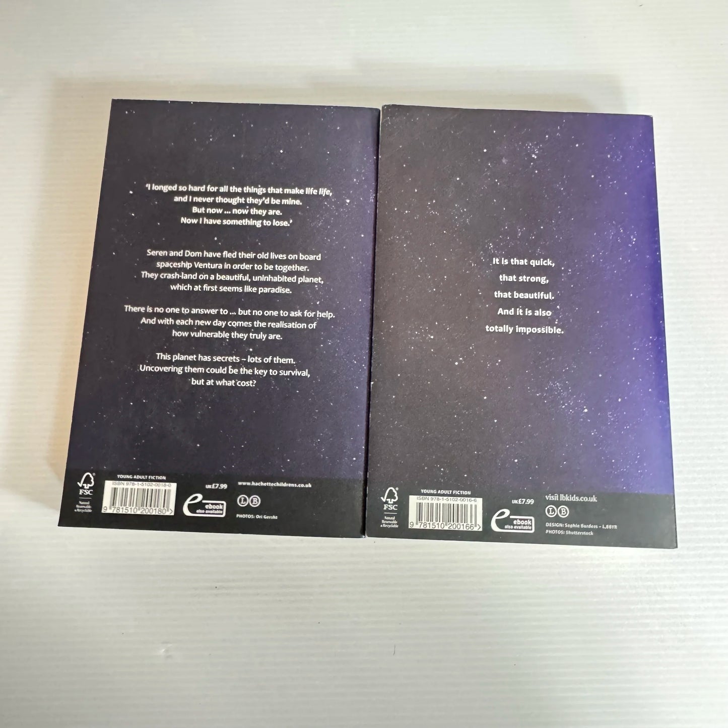 Kate Ling Book Bundle x 2 - The Glow of Fallen Stars & The Loneliness of Distant Beings