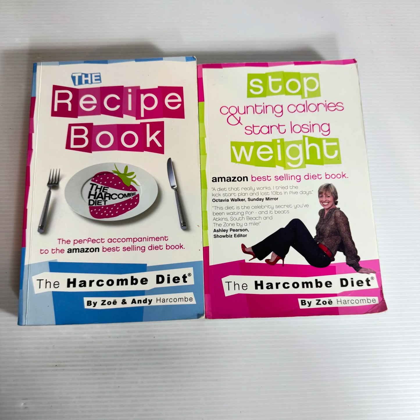 The Harcombe Diet Book Bundle x 2 The Recipe Book & Stop Counting Calories Start Losing Weight by Zoe & Andy Harcombe