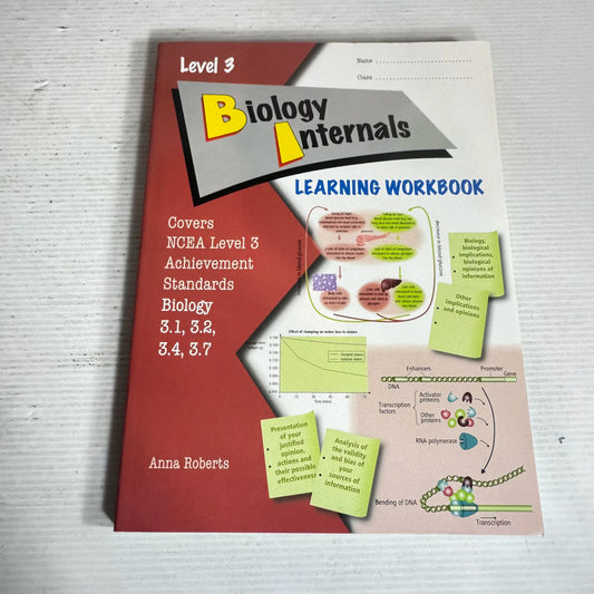 Learning Workbook Level 3 Biology Internals - Anna Roberts