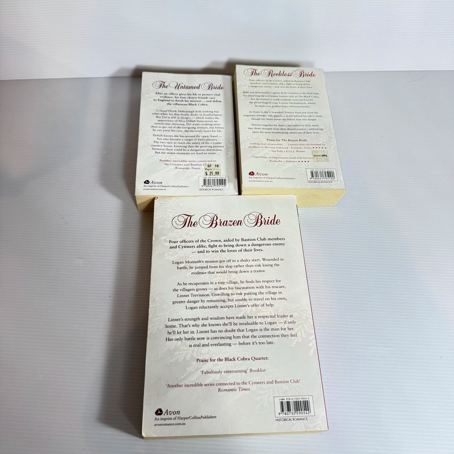 The Reckless Bride Series - Stephanie Laurens Book Bundle x 3