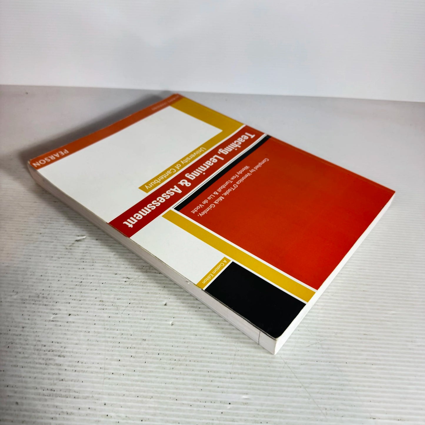 Teaching, Learning And Assessment - University Of Canterbury - Pearson