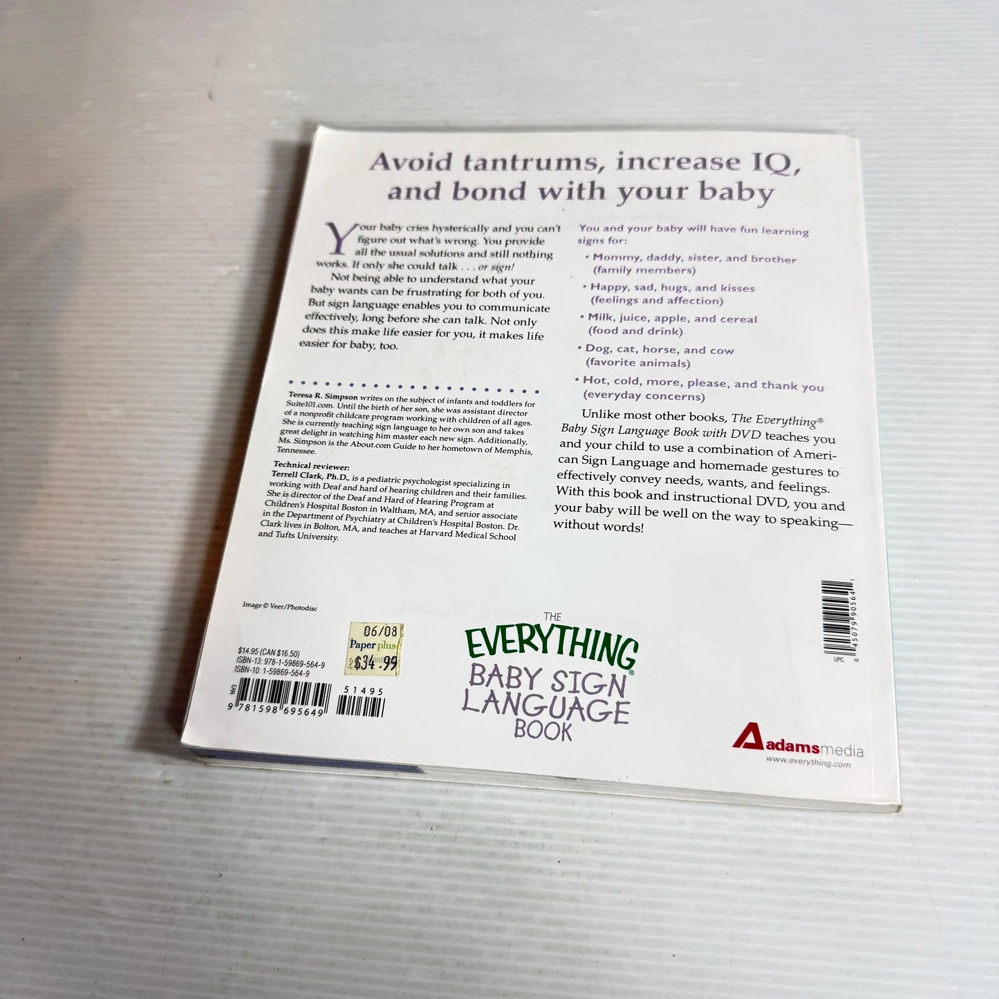 The Everything : Baby Sign Language Book (with CD) - Teresa R. Simpson