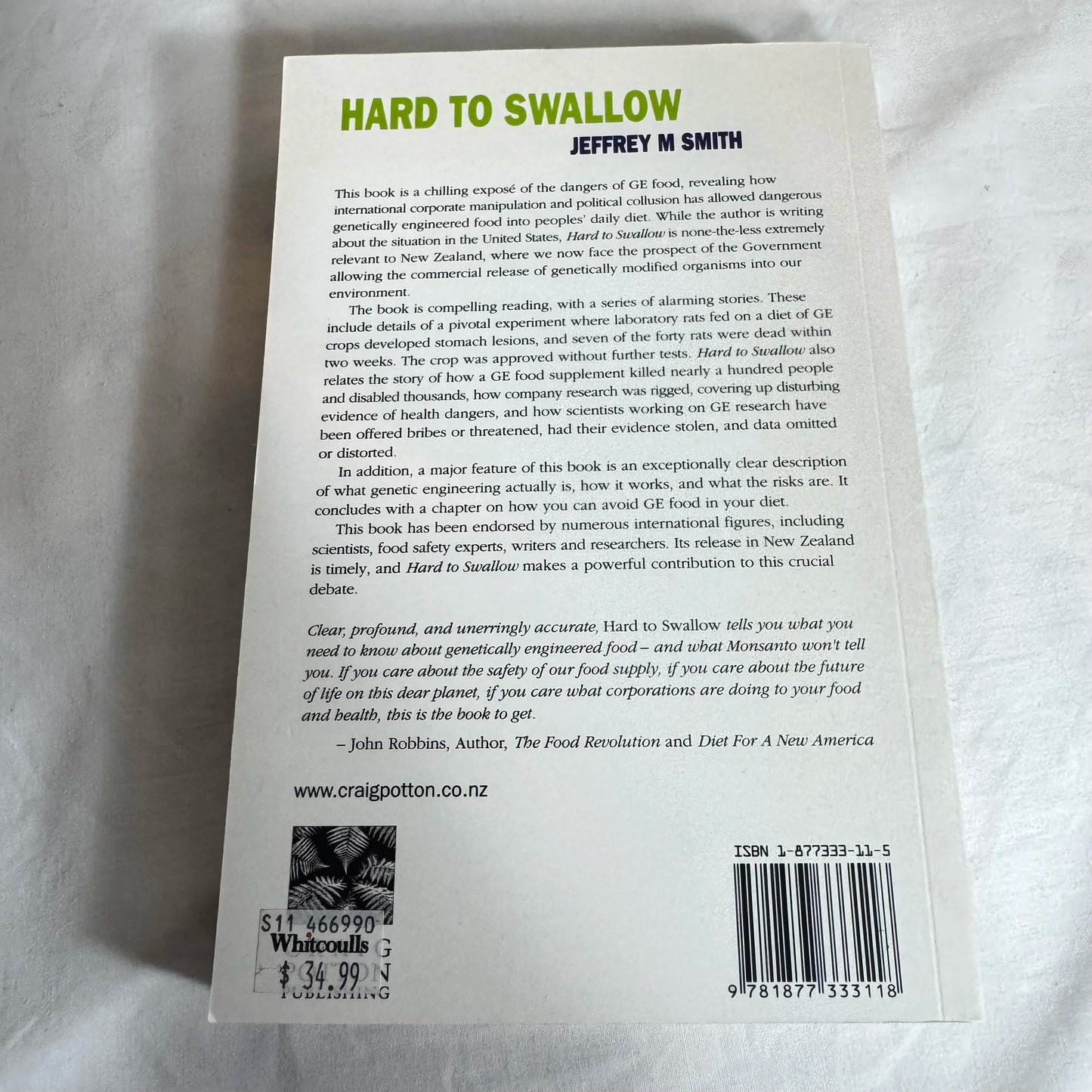 Hard To Swallow : The Dangers of GE Food In International Expose - Jeffery M Smith