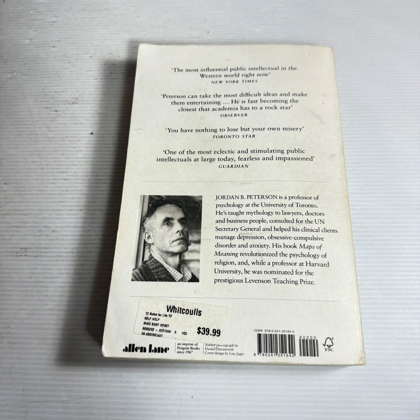 12 Rules For Life : An Antidote to Chaos - Jordan B. Peterson