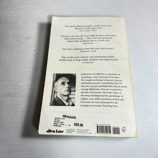 12 Rules For Life : An Antidote to Chaos - Jordan B. Peterson