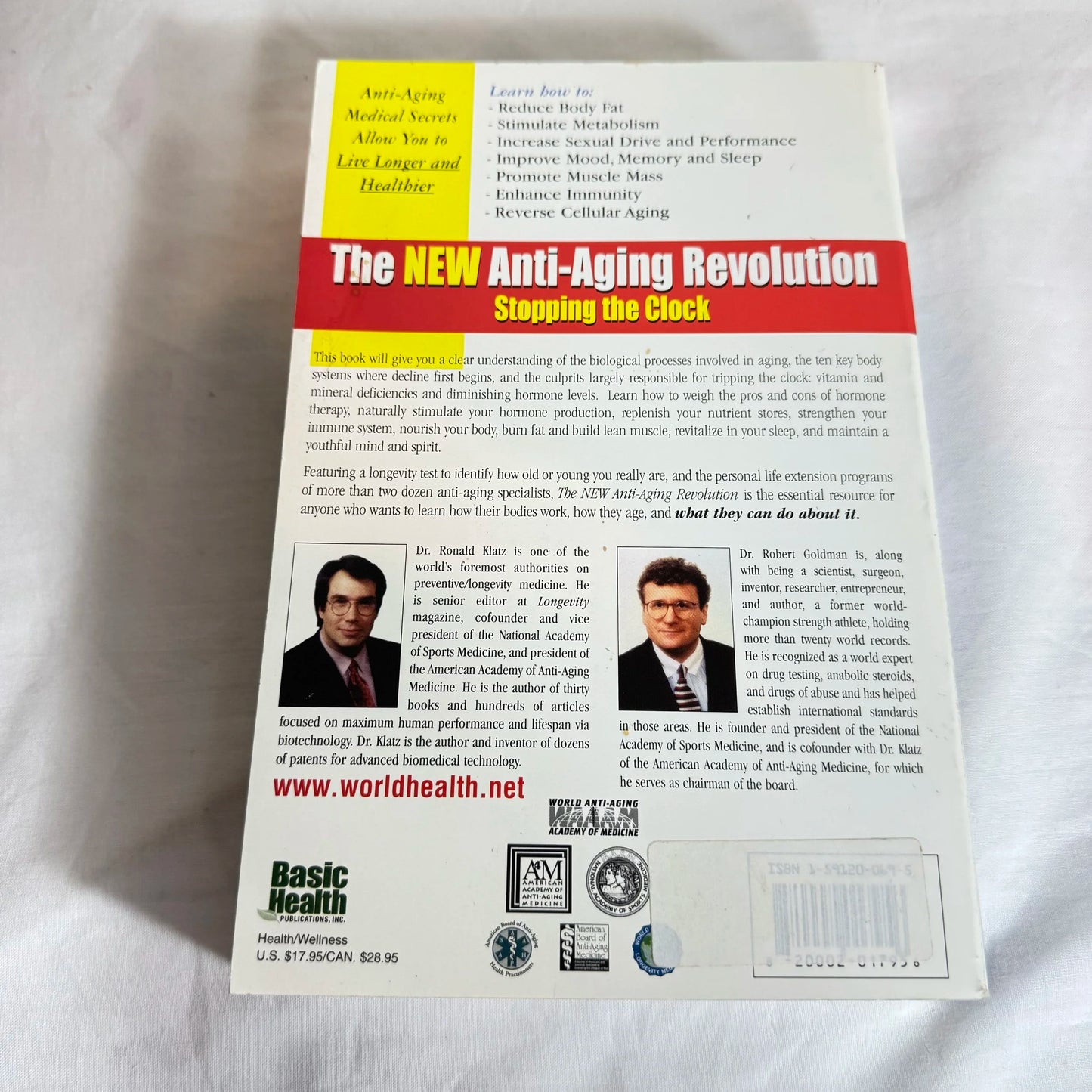 The New Anti-Aging Revolution - Dr Rondald Klatz & Dr Robert Goldman