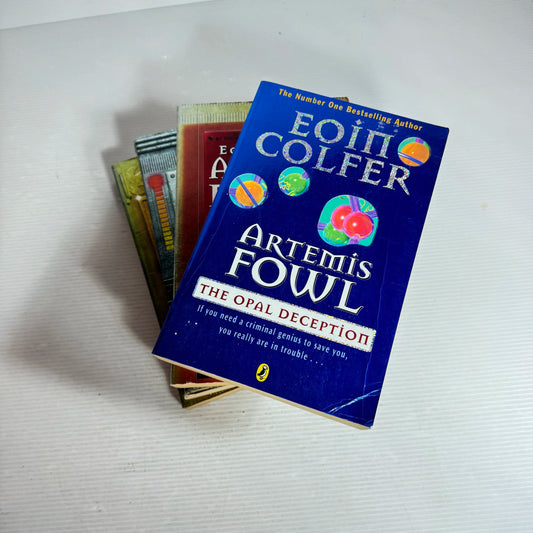 Eoin Colfer Artemis Fowl Book Bundle x 4 Artemis Fowl, The Eternity Code, The Opal Deception, The Arctic Incident (332)