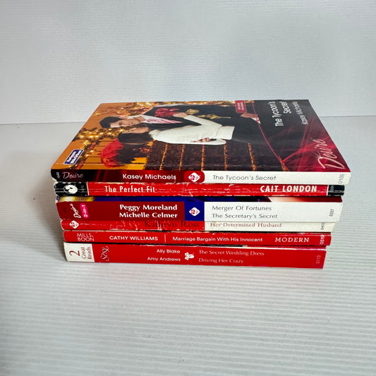 Mills & Boon Sexy & Desire Book Bundle x 6 Books 8 x Stories (2389)