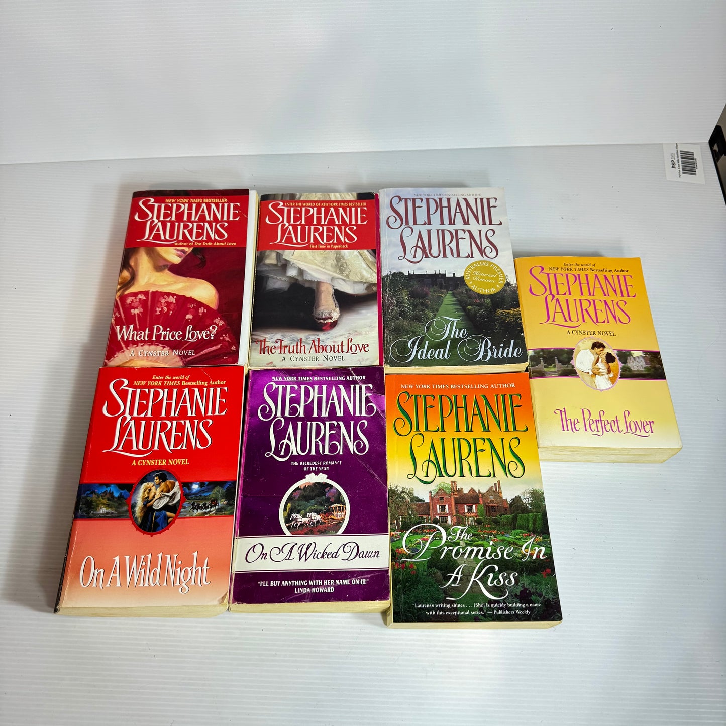 Stephanie Laurens Romance Cynster Novel Book Bundle x 7 Books (2385)