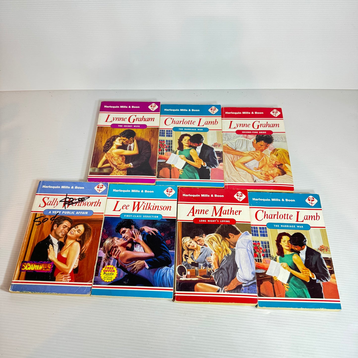 Vintage Mills & Boon Book Bundle x 7 Books (2400)
